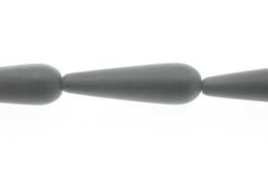 Sort onyx, dråbe, mat, 8x30 mm, 1 streng