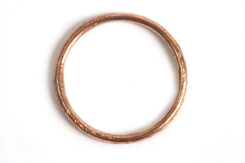 Børstet ring, 1,2 mm, indv. ca. 12 mm, RG, 2 stk.