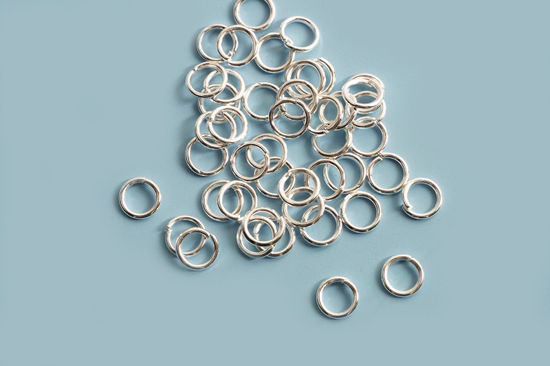 Ring/øsken, åben, 5x0,7 mm, FS, ca. 100 stk.