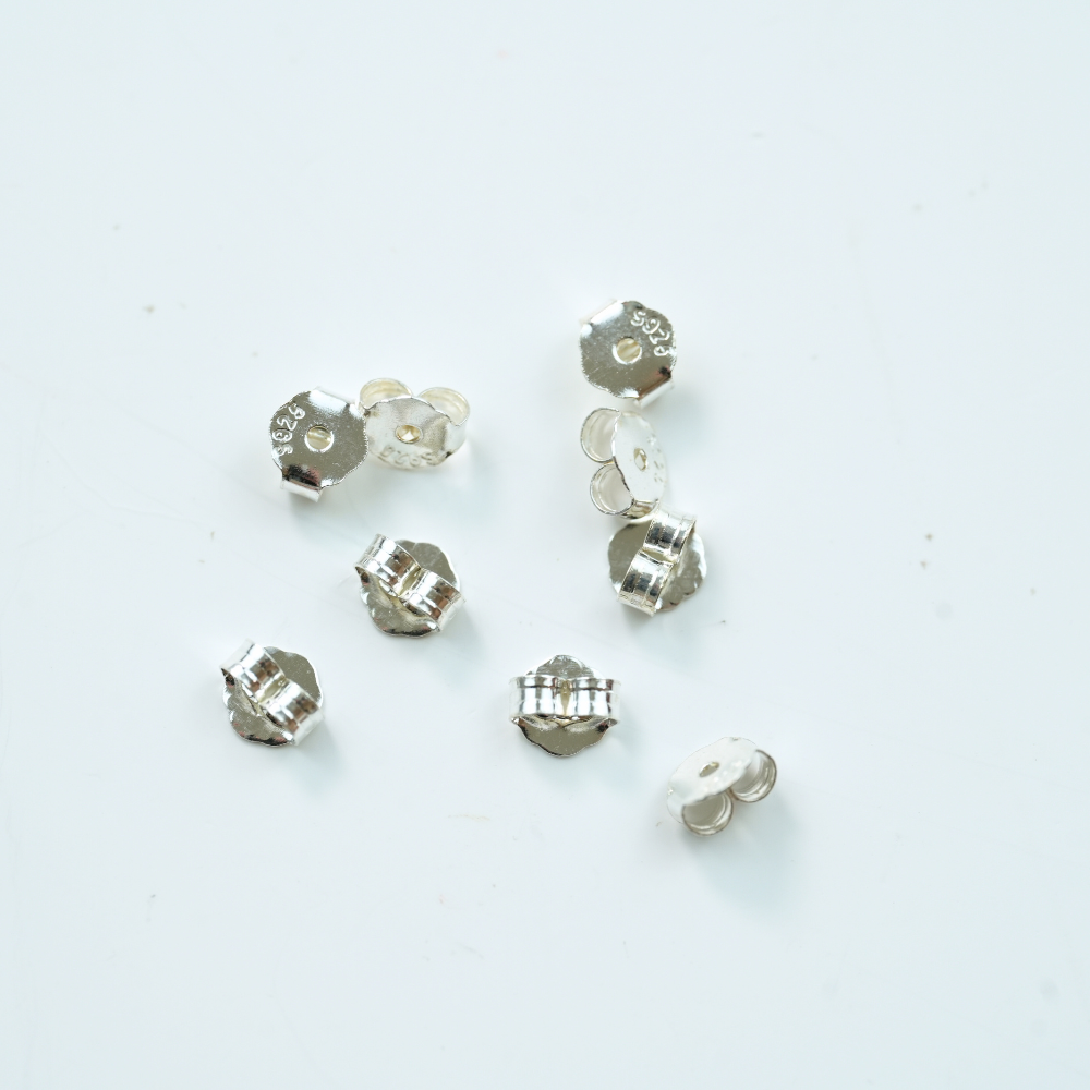 knipling ørestop, 4.5mm,SøLvbelagt,2 par