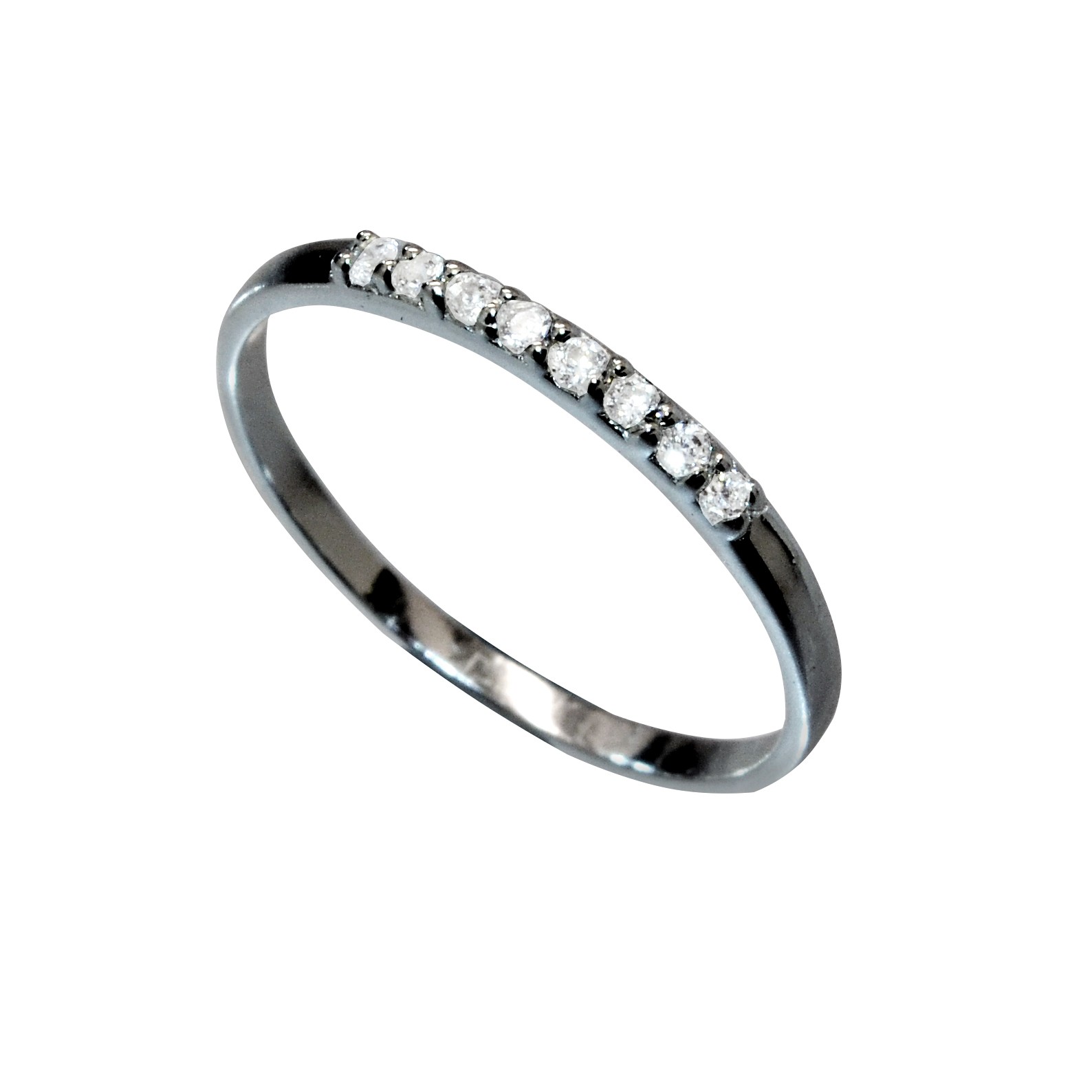 Plain Zirkonia Ring Black