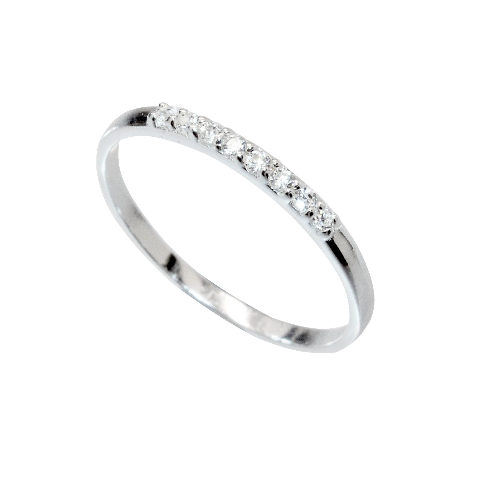 Plain Zirkonia Ring Silver