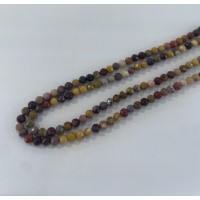 Agat , rund , ca.3 mm, 1 streng