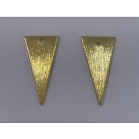 Lang trekant, børstet, 20x10 mm, FG, 2 stk.