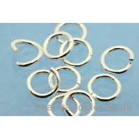 Ring/øsken, åben, 7x1 mm, 925s, 10 stk.