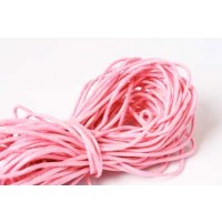 Bomuldssnøre, vokset, pink, 1,5 mm, 10 meter