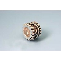 Mellemled m/mønster, FS, ca. 9x8 mm, 1 stk.