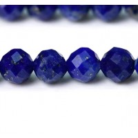 Lapis-Lazuli , facetteret rund 3 mm , hel streng