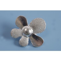 Knap, blomst, 22x7 mm, FS, 2 stk.