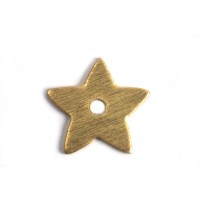 Stjerne, børstet, midterboret, 11 mm, FG, 2 stk.