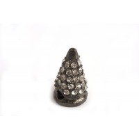 Tårn m/rhinsten, 16x9 mm, BP, 1 stk.