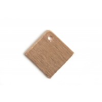 Kvadrat, børstet, ca. 10 mm, RG, 2 stk.