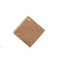 Kvadrat, børstet, ca. 15 mm, RG, 2 stk.