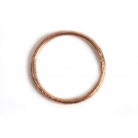 Børstet ring, 1,2 mm, indv. ca. 14 mm, RG, 2 stk.
