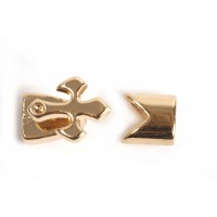 Hægtelås m/kors, 13x15x11 mm, FG, 1 sæt