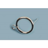 Ørestikker, ring m/øsken, 14x18 mm, rustfrit stål forsølvet med ægte sølv, 1 par