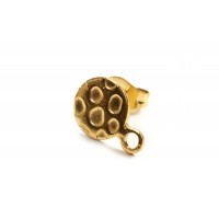 Ørestikker m/tekstur, 11,5x8 mm, FG rustfrit stål, vandfast, 1 par