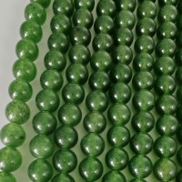 Jade,rund , ca. 10 mm, 1 streng