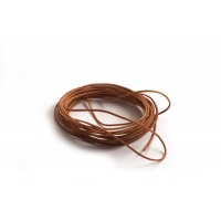 Lædersnøre, natur, 1 mm, 3 meter