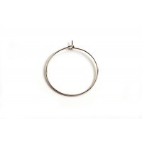 Creol, 25x0,8 mm, platiniumfarvet, 5 par
