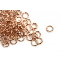 Ring/øsken, åben, 5x0,6 mm, RG, ca. 100 stk.