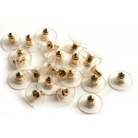Bagstopper til ørestikker, FG og plastic, ca. 12x7 mm, 50 stk.