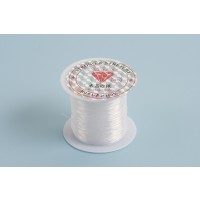 Nylon snøre, 0,5 mm, klar, ca. 25 m