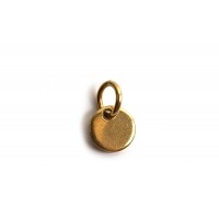 Mønt med øsken, 6x0,7 mm, FG rustfrit stål, 2 stk.