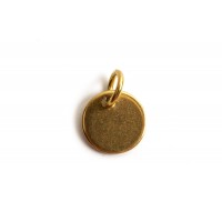 Mønt med øsken, 8x0,7 mm, FG rustfrit stål, 2 stk.
