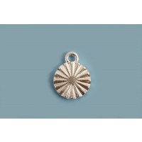 Vedhæng m/mønster, 6 mm, mat, 925s, 1 stk.