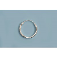 Hoops, facetteret, 1,5x16 mm, 925s, 1 par