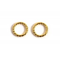 Ring, snoet, ca. 8x1,2 mm, FG 925s, 2 stk.