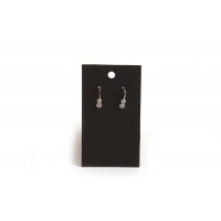 Displaykort til øreringe, 90x50 mm, sort, 10 stk.