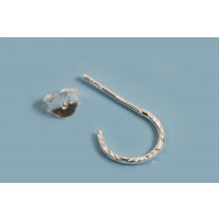 Hoops, facetteret, 1x10 mm, 925s, 1 par