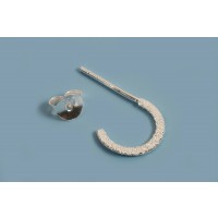 Hoops, stardust, 1,3x10 mm, 925s, 1 par