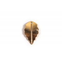 Vedhæng, blad, ca. 17x10 mm, FG med 18 K guld, 2 stk.