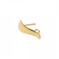 Ørestikker, bøjet,18K FG, ca. 19x7mm, 1 par
