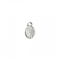 Vedhæng m/ mønster, oval, 925s, 4x5 mm. 1 stk.