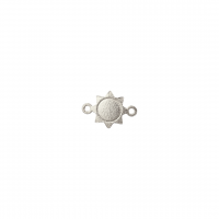 Vedhæng, sol, link, 8x8 mm. 925s, 1 stk. 