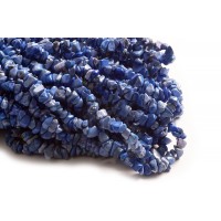 Turkis, chips, ca. 5-13 mm, blå, 1 streng