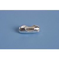 Lås til kuglekæde, 8x3x2,4 mm, FS, 10 stk.