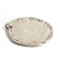 MEGA mønt, 60x65 mm, antiksølv, 1 stk.