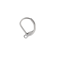 Ørekrog, ca. 15x10 mm, 925s forsølvet, 5 par