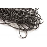 Hæmatit, rund, 2 mm, 1 streng