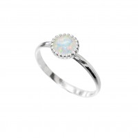 Opal Ring Silver