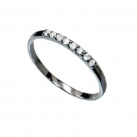 Plain Zirkonia Ring Black