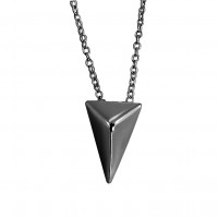 Plain Triangle Necklace_halskæde_sterlingsølv