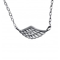 Plain Wing Necklace_halskæde_sterlingsølv