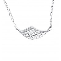 Plain Wing Necklace_halskæde_sterlingsølv