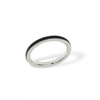 Plain Zirkonia Ring Steel